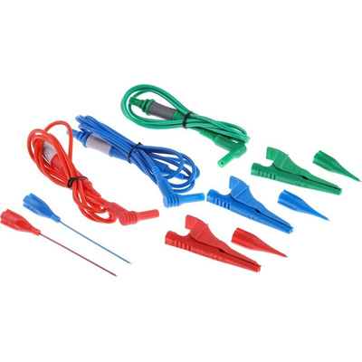 Megger 1001-975 10 A Fused Test Lead Set with Prod & Clip, For Use With MFT1731 On-Site Electrical Installation Tester