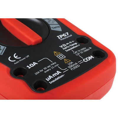 RS PRO RS-9985 Insulation Tester, 125V Min, 1000V Max, 4GΩ Max, CAT III 1000V