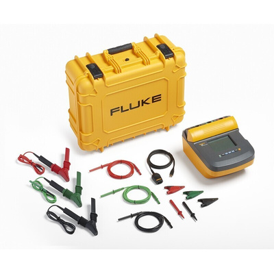 Fluke 1550C FC Kit Insulation Tester, 250V Min, 5000V Max, 1TΩ Max, CAT III 1000V