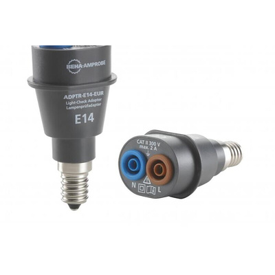 Beha-Amprobe ADPTR-E14-EUR Light Check Adapter, For Use With Installation Testers, Insulation Testers, Wire Tracers,