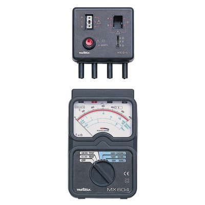 Chauvin Arnoux MX604 Insulation Tester, 50V Min, 500V Max, 2000MΩ Max, CAT III 300 V