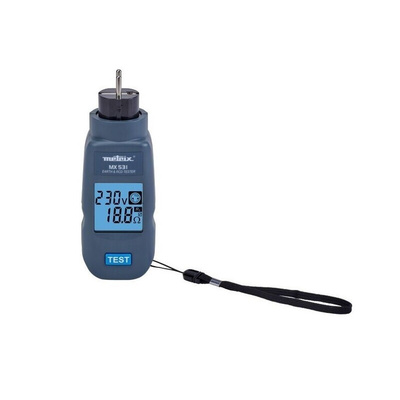 Metrix MX0531 Socket Tester, Loop Impedance Test Type Phase to Earth 400V ac, RCD Test Type Tripping test (pulse), RCD