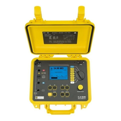 Chauvin Arnoux Insulation Resistance Tester, 40V Min, 5100V Max, 10000GΩ Max
