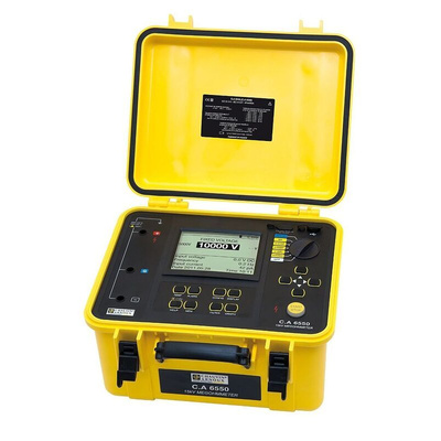 Chauvin Arnoux CA 6550 Insulation Tester, 40V Min, 10000V Max