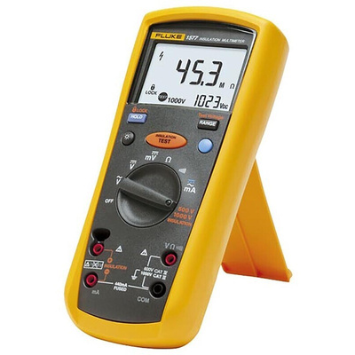 Fluke 1577 Insulation Tester, 500V Min, 1000V Max, 2GΩ Max, CAT III 1000V - RS Calibration