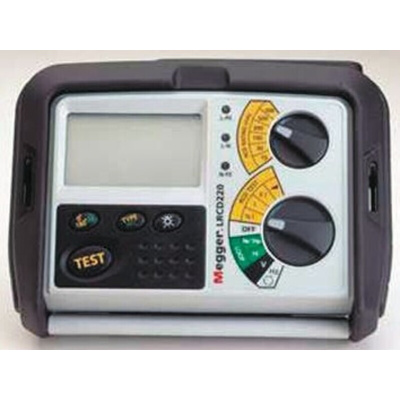 Megger LRCD220-EN-BS Loop Impedance & RCD Combined Tester, Loop Impedance Test Type 2 Wire 500V, RCD Test Type AC