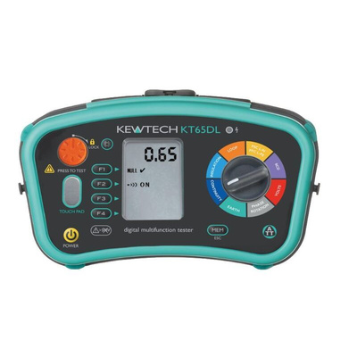 Kewtech Corporation KT65DL Multifunction Tester, 100V , Earth Resistance Measurement With USB