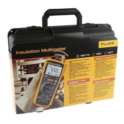 Fluke 1587 Insulation Tester, 50V Min, 1000V Max, 2GΩ Max, CAT III 1000V
