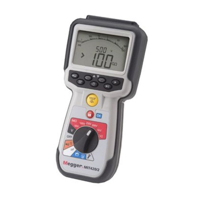 Megger MIT420 2 Insulation Tester, 10V Min, 1000V Max, 200GΩ Max, CAT IV