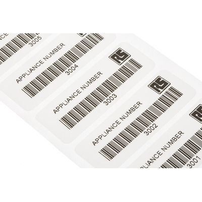 RS PRO PAT Testing Label, For Use With Portable Appliance Testers