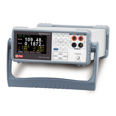 RS PRO Power Meter, > 6kW max, 20 A ac, 200mA ac max, 20 A dc, 200mA dc max, 300V dc max