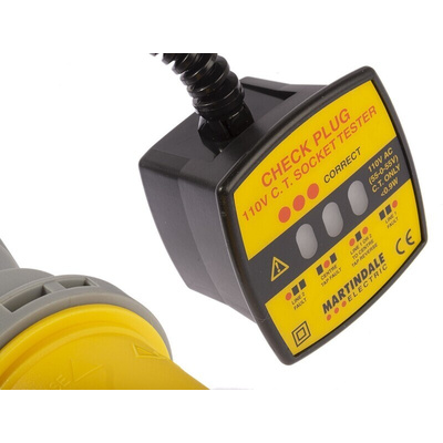 Martindale Socket Tester 16/32A 110V ac CAT II 150 V