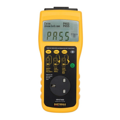 Martindale HPAT400/2 PAT Tester, Class I, Class II Test Type