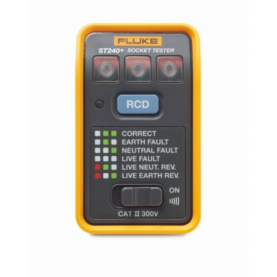 Fluke Mains Socket Tester 4mA 230V ac CAT ll 300V