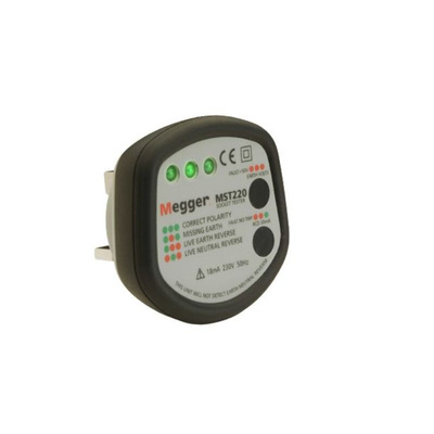 Megger, Model MST220 Socket Tester 230V ac CAT II 330V RS Calibration