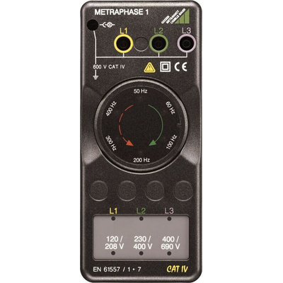 Gossen Metrawatt METRAPHASE 1 Phase Rotation Tester, CAT III 600 V, 410Hz Max, 690V Max