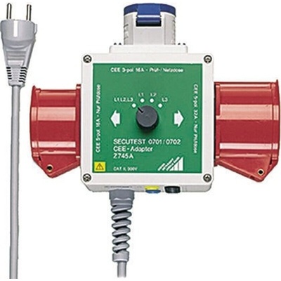Gossen Metrawatt Z745A PAT Testing Adapter, For Use With SECUTEST S II