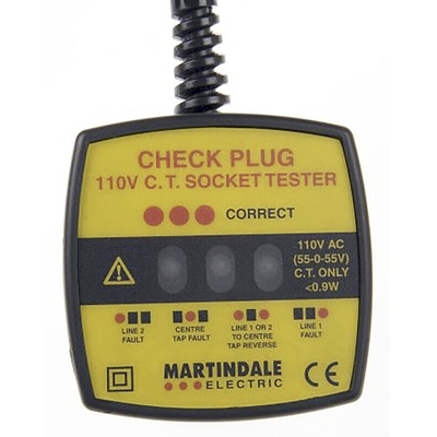 Martindale, Model CP-301 Socket Tester 30mA 110V ac CAT II 150 V RS Calibration