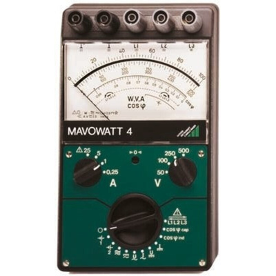 Gossen Metrawatt MAVOWATT 4 Power Meter, 25kW max, 25A ac max, 25A dc max, 500V dc max