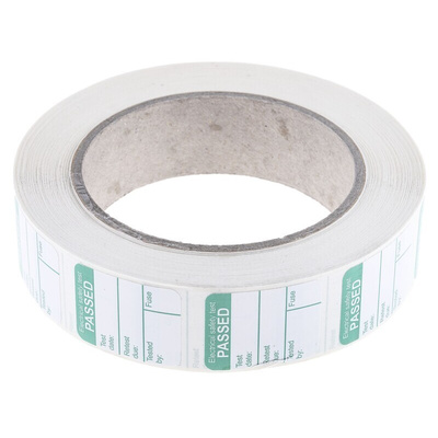 Megger 1000-971 PAT Testing Label, For Use With PAT 400