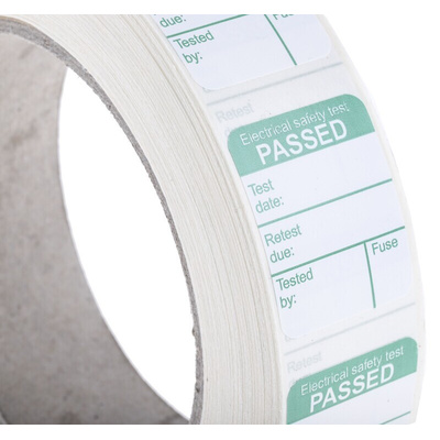 Megger 1000-971 PAT Testing Label, For Use With PAT 400