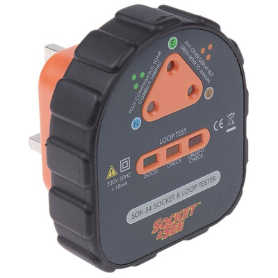 Socket & See, Model SOK 34 Socket Tester 13A 230V ac