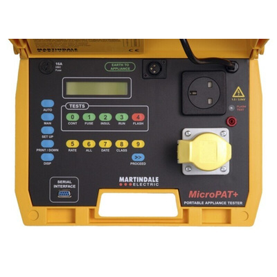 Martindale MPATPLUS PAT Tester, Class I, Class II Test Type With RS Calibration