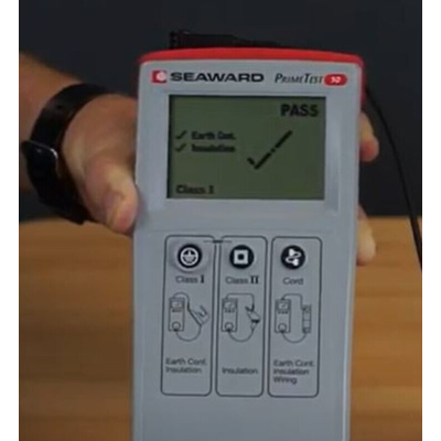 Seaward PrimeTest 50 UK PAT Tester, Class I, Class II Test Type