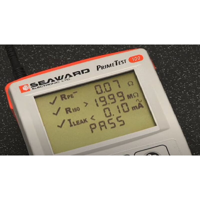 Seaward PrimeTest 100 UK PAT Tester, Class I, Class II Test Type