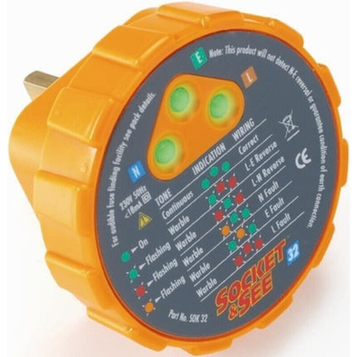 Socket & See, Model SOK 32 Socket Tester 13A 230V ac