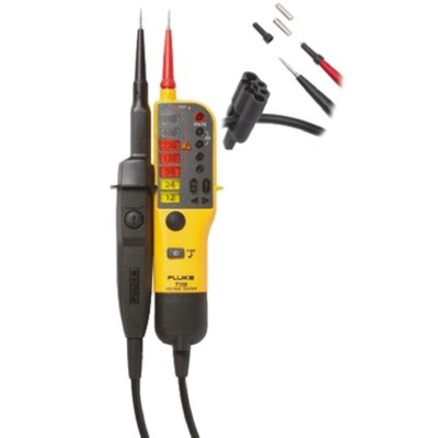 Fluke T110, Digital Voltage tester, 690V, Continuity Check, Battery Powered, CAT III 690V
