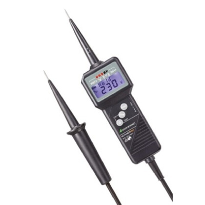 Gossen Metrawatt METRAVOLT 12D+L, LCD Voltage tester, 1000 V ac, 1500V dc, Continuity Check, Battery Powered, CAT IV