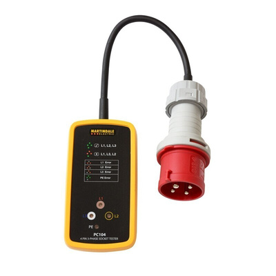 Martindale, Model PC104/63 Socket Tester 63A CAT III 300 V