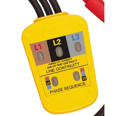 Martindale PC 15250 Phase Rotation Tester, CAT IV 600 V, 60Hz Max, 600V ac Max