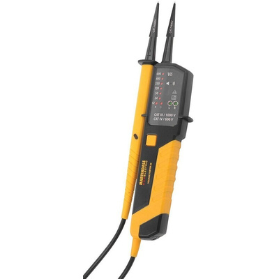 Martindale MARVT25, LED Voltage tester, 690V ac/dc, Continuity Check, Battery Powered, CAT III 690V