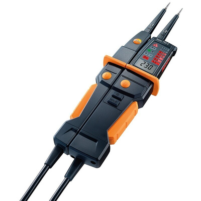 Testo 750-3, LCD, LED Voltage tester, 690V, Continuity Check, Battery Powered, CAT III 1000V With RS Calibration