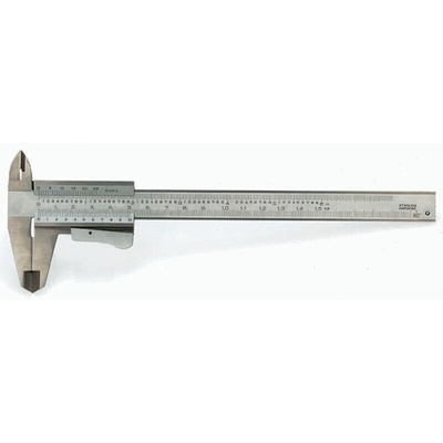 RS PRO 150mm, 6in Vernier Caliper Caliper 0.02 mm Resolution, Imperial, Metric With UKAS Calibration