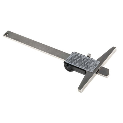 RS PRO 150mm Imperial & Metric Depth Gauge, Stainless Steel