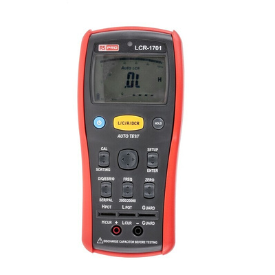 RS PRO LCR-1701 Handheld LCR Meter 20mF, 200 MΩ, 20000H