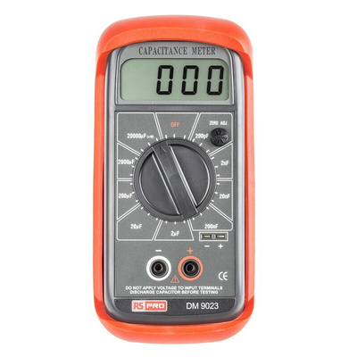 RS PRO Handheld Capacitance Meter 20mF With RS Calibration