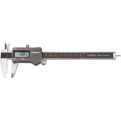 Facom 150mm, 6in Digital Caliper Caliper 0.01 mm Resolution, Imperial, Metric With UKAS Calibration