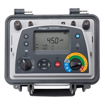 Megger 1009-845 Ohmmeter, 25000 Ω Max, 10μΩ Resolution, Low Resistance - RS Calibrated