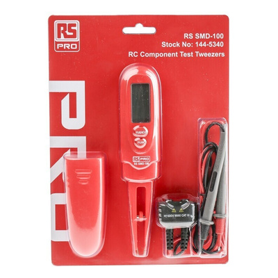 RS PRO Component Tester, Resistance Measurement Resolution 100mΩ, Capacitance Measurement Resolution 1pF Component LCD