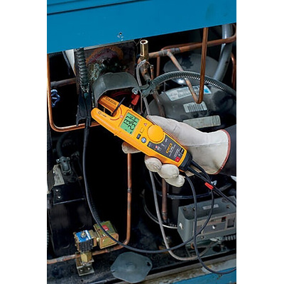 Fluke T6-1000, LCD Voltage tester, 1000V, Battery Powered, CAT III 1000V With RS Calibration