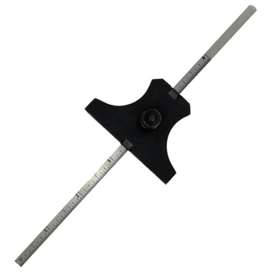 RS PRO 150mm Imperial & Metric Depth Gauge, Stainless Steel, 56g, With UKAS Calibration