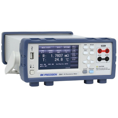 BK Precision 2841 Ohmmeter, 100 MΩ Max, 100nΩ Resolution, 4 Wire