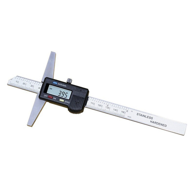 RS PRO 200mm Imperial & Metric Depth Gauge, Stainless Steel, With UKAS Calibration