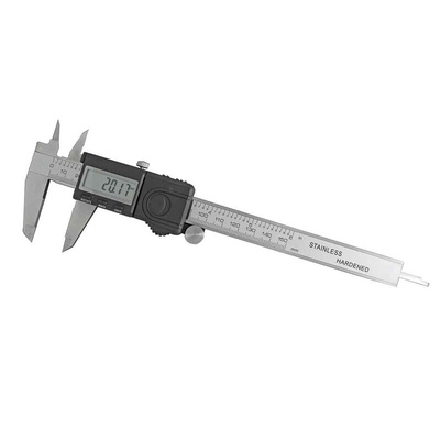 RS PRO 150mm, 6in Digital Caliper Caliper 0.01 mm Resolution, Imperial, Metric With UKAS Calibration