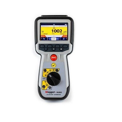 Megger DLRO2 Handheld Ohmmeter, 2000 Ω Max, 100mΩ Resolution, Low Resistance