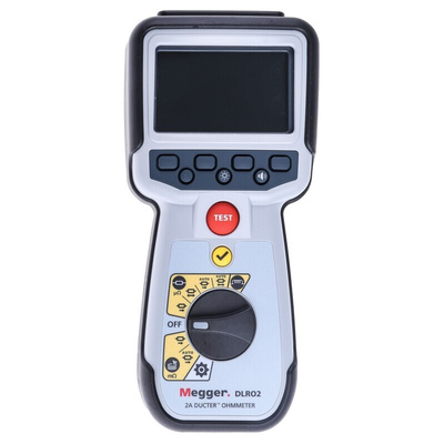 Megger DLRO2 Handheld Ohmmeter, 2000 Ω Max, 100mΩ Resolution, Low Resistance
